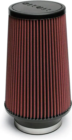 Airaid 700-470 Universal Clamp-On Air Filter: Round Tapered; 4 Inch (102 mm) Flange ID; 9 Inch (229 mm) Height; 6 Inch (152 mm) Base; 4.625 Inch (117 mm) Top