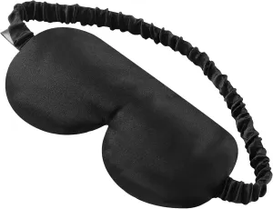 ALASKA BEAR Sleep Mask with Silk-Covered Headband for Hair Care, Silk Eye Mask Comfortable Scrunchy Band Over Ears Non-Adjustable Elastic Strap (Thick, Luxury 22 Momme)