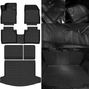 All Weather Floor Mats for Lincoln Nautilus 2024 2025 Floor Mats & Trunk Mat & Backrest Mats for Lincoln Nautilus Accessories All Season Guard Odorless Anti-Slip Floor Liner