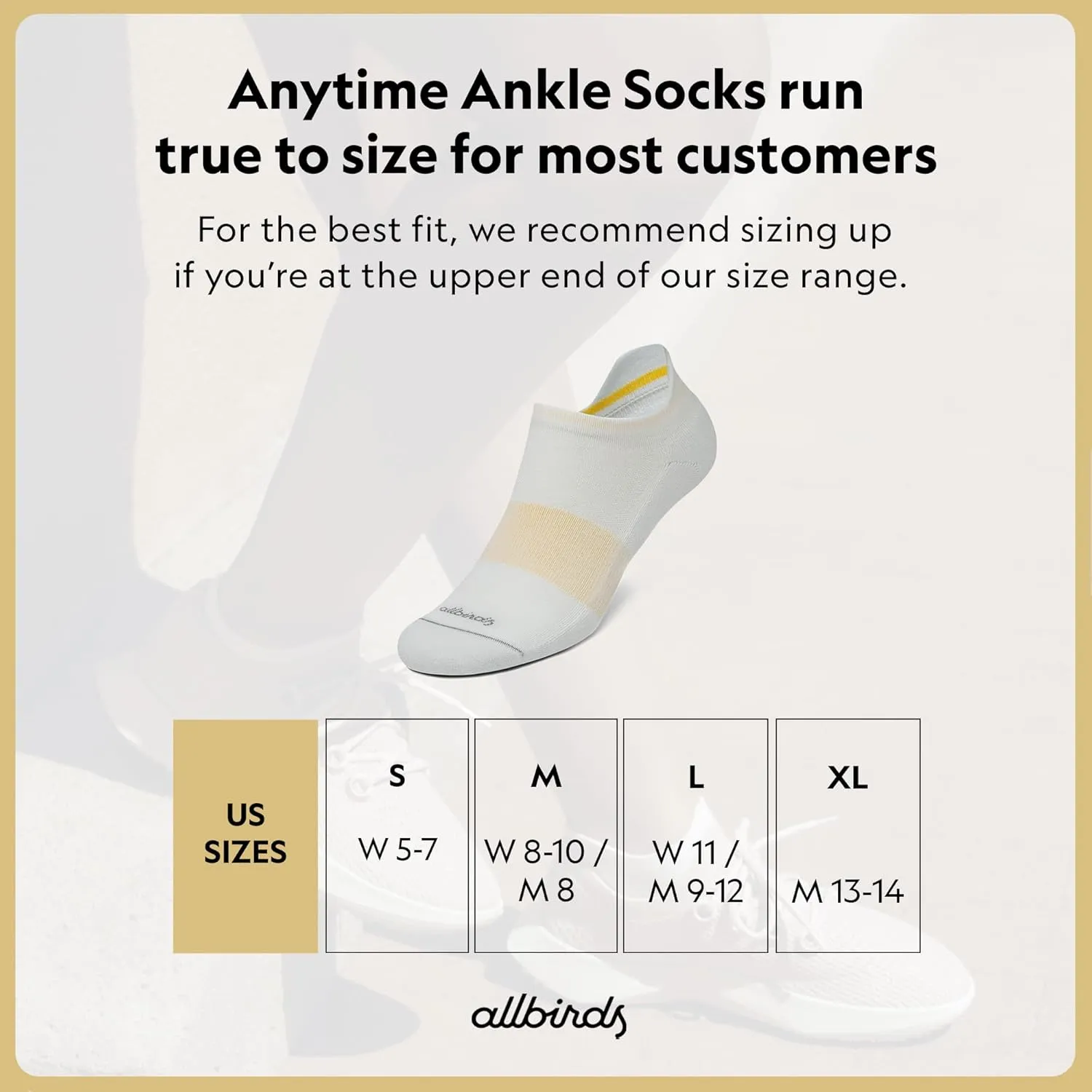 Allbirds Unisex Anytime Ankle Sock, Organic Cotton Breathable Cushioned Socks for Men & Women