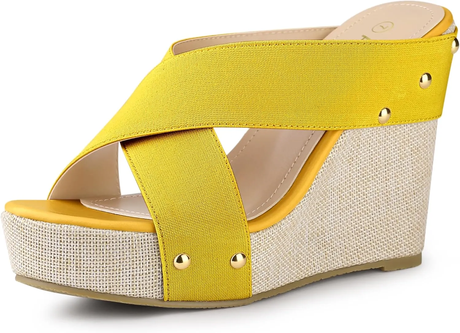 Allegra K Women's Platform Slide Wedge Sandals