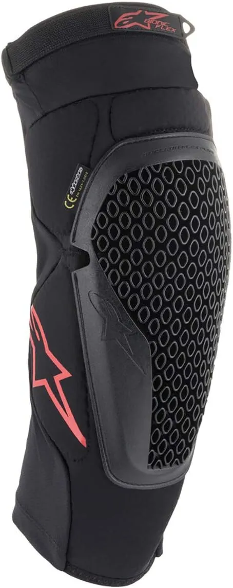 Alpinestars 6505121-13-L/XL Bionic Flex Knee Protector - Black/Red (Large/XL)