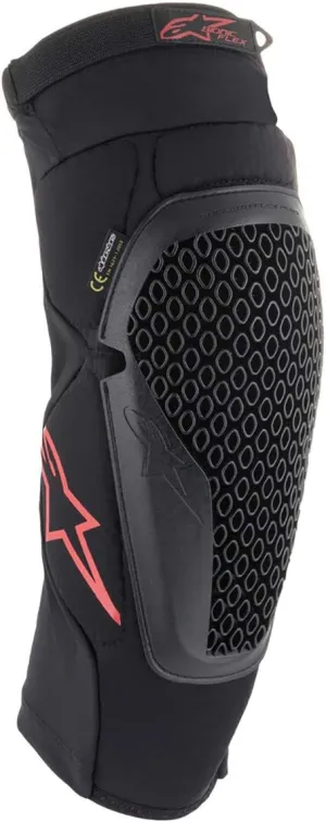 Alpinestars 6505121-13-L/XL Bionic Flex Knee Protector - Black/Red (Large/XL)