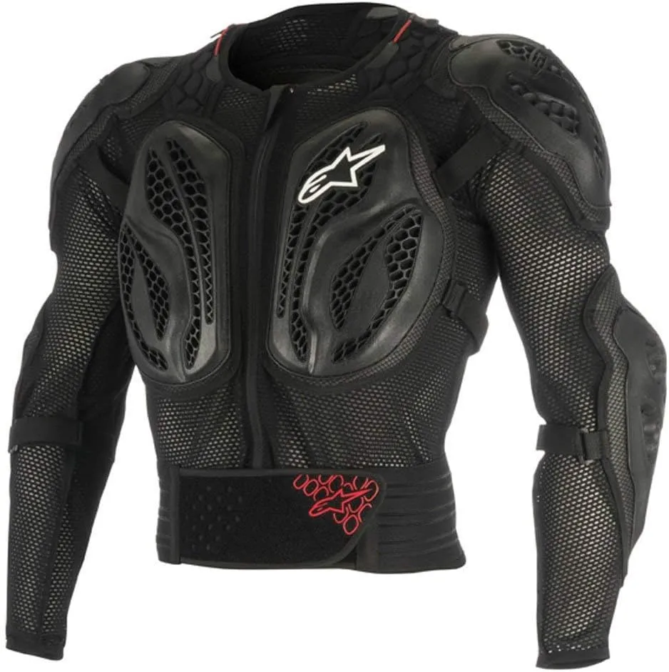 Alpinestars 6506818-13 Men's Bionic Action Motorcycle Protection Jacket, Black/Red, Large