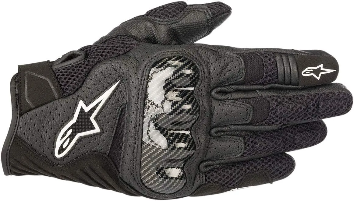 Alpinestars Men's SMX-1 Air v2 Motorcycle Riding Glove, Black, 2X-Large