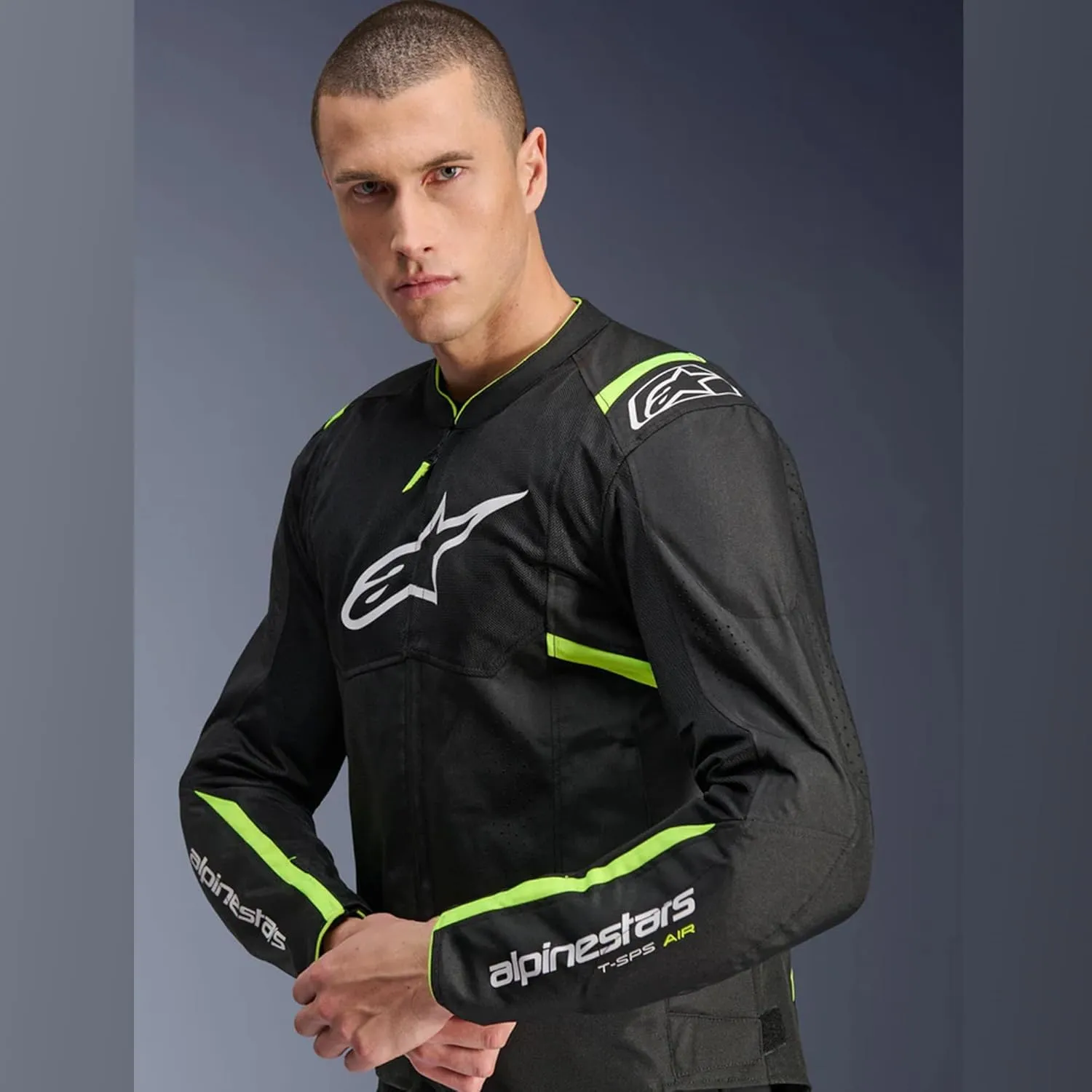 Alpinestars T SPS Air V2 Motorcycle Jacket Lightweight Mesh Ventilated, Sport Fit Tech Air