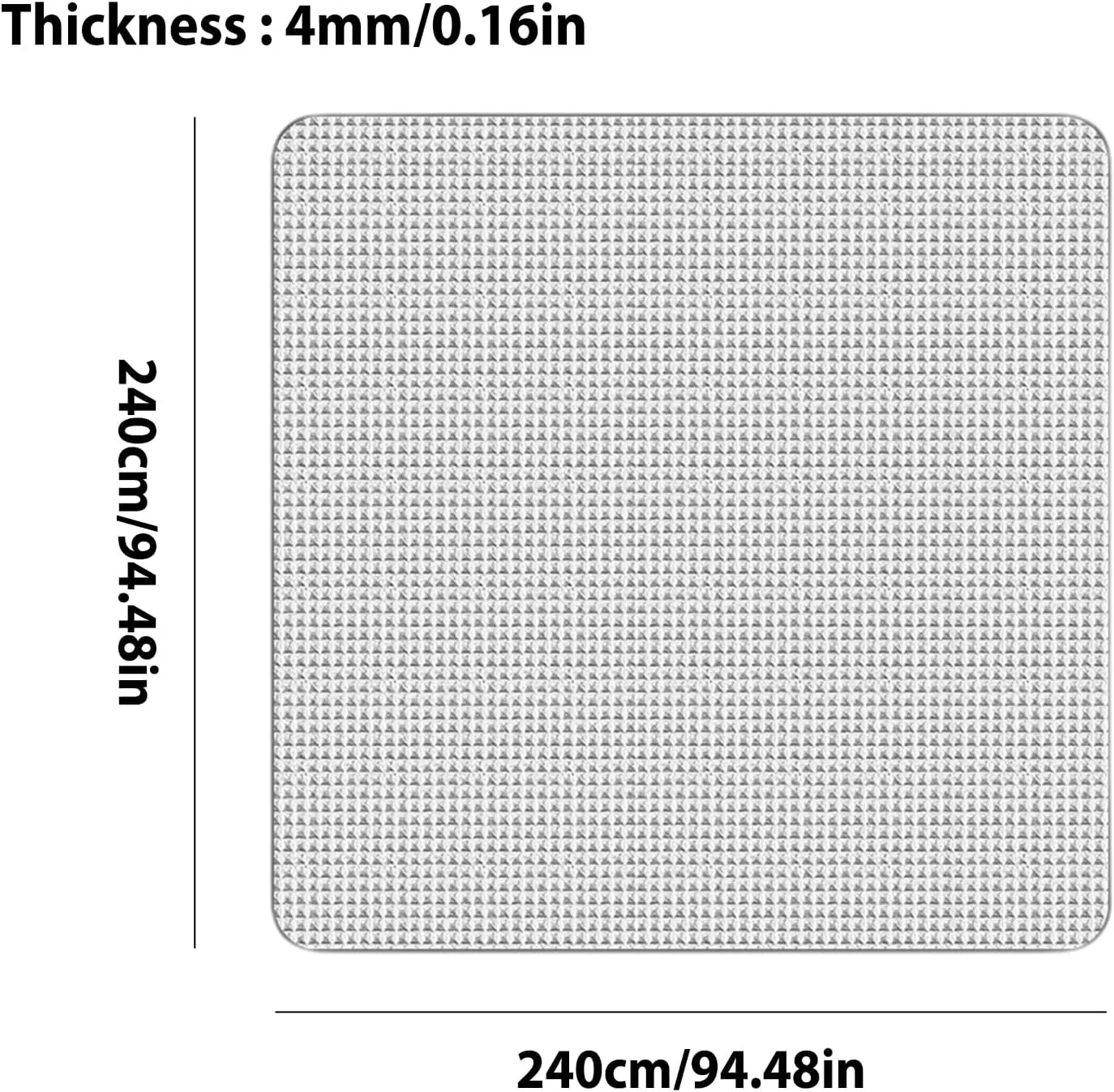 Aluminum Foil Insulating Pad for Camping | Sleeping Mat Camping | Thermal Reflecting Heat Mat, Ideal for Sleeping in Tents