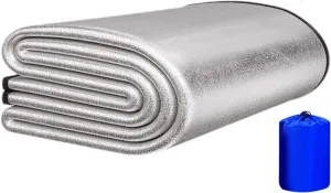 Aluminum Foil Insulating Pad for Camping | Sleeping Mat Camping | Thermal Reflecting Heat Mat, Ideal for Sleeping in Tents
