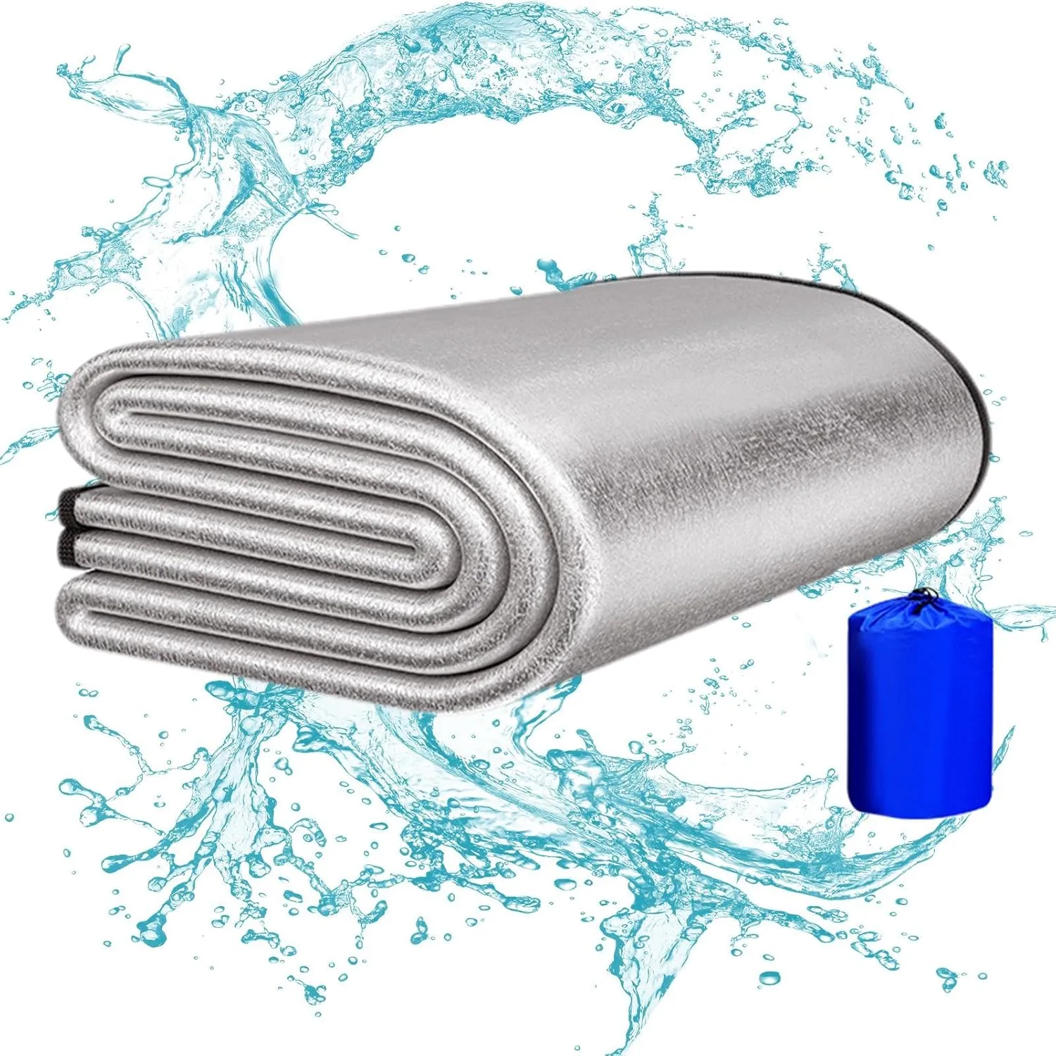 Aluminum Foil Insulating Pad for Camping | Sleeping Mat Camping | Thermal Reflecting Heat Mat, Ideal for Sleeping in Tents
