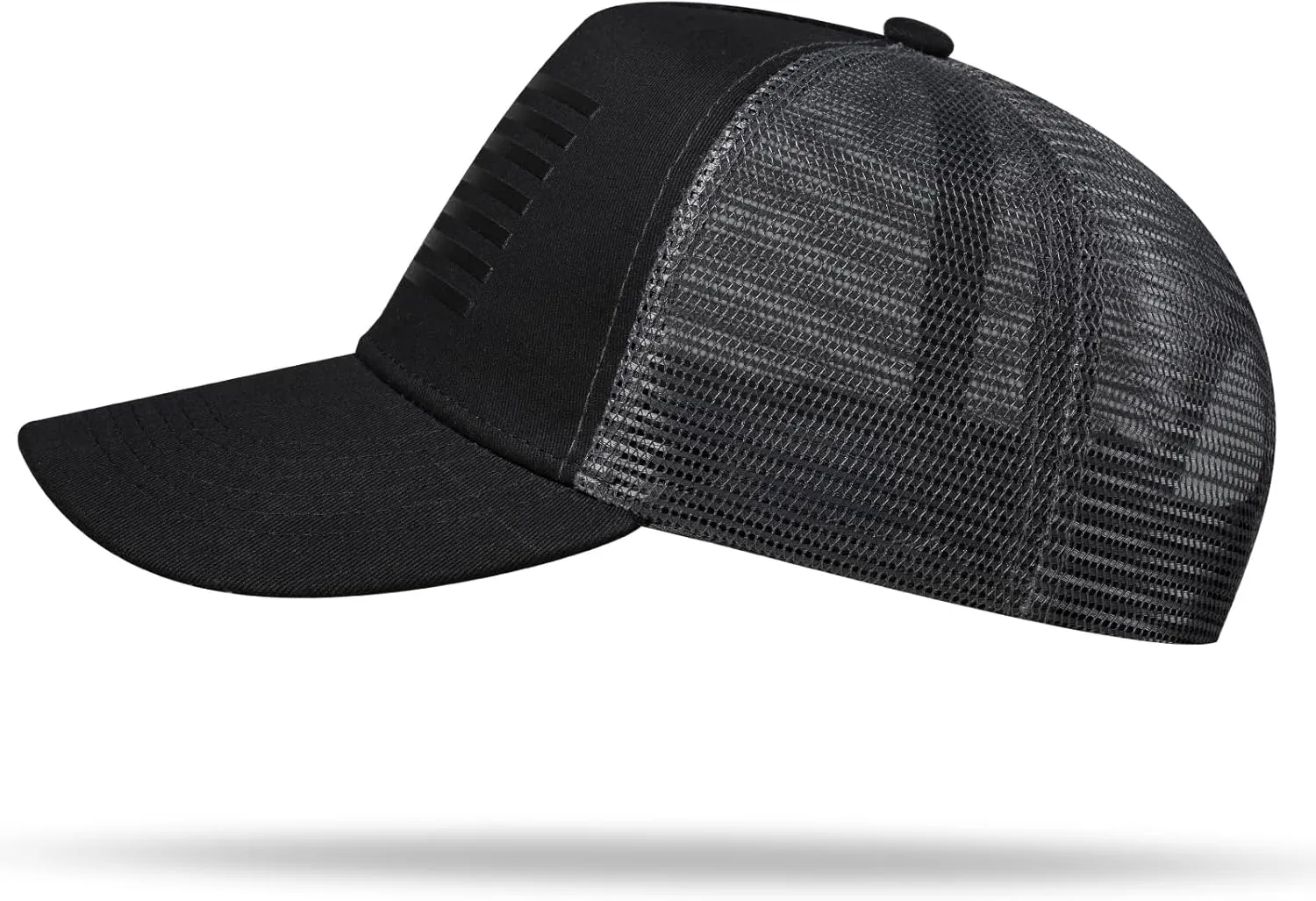 American Flag Trucker Hat - Snapback Hat, Baseball Cap for Men Women - Breathable Mesh Side, Adjustable Fit - for Casual Wear