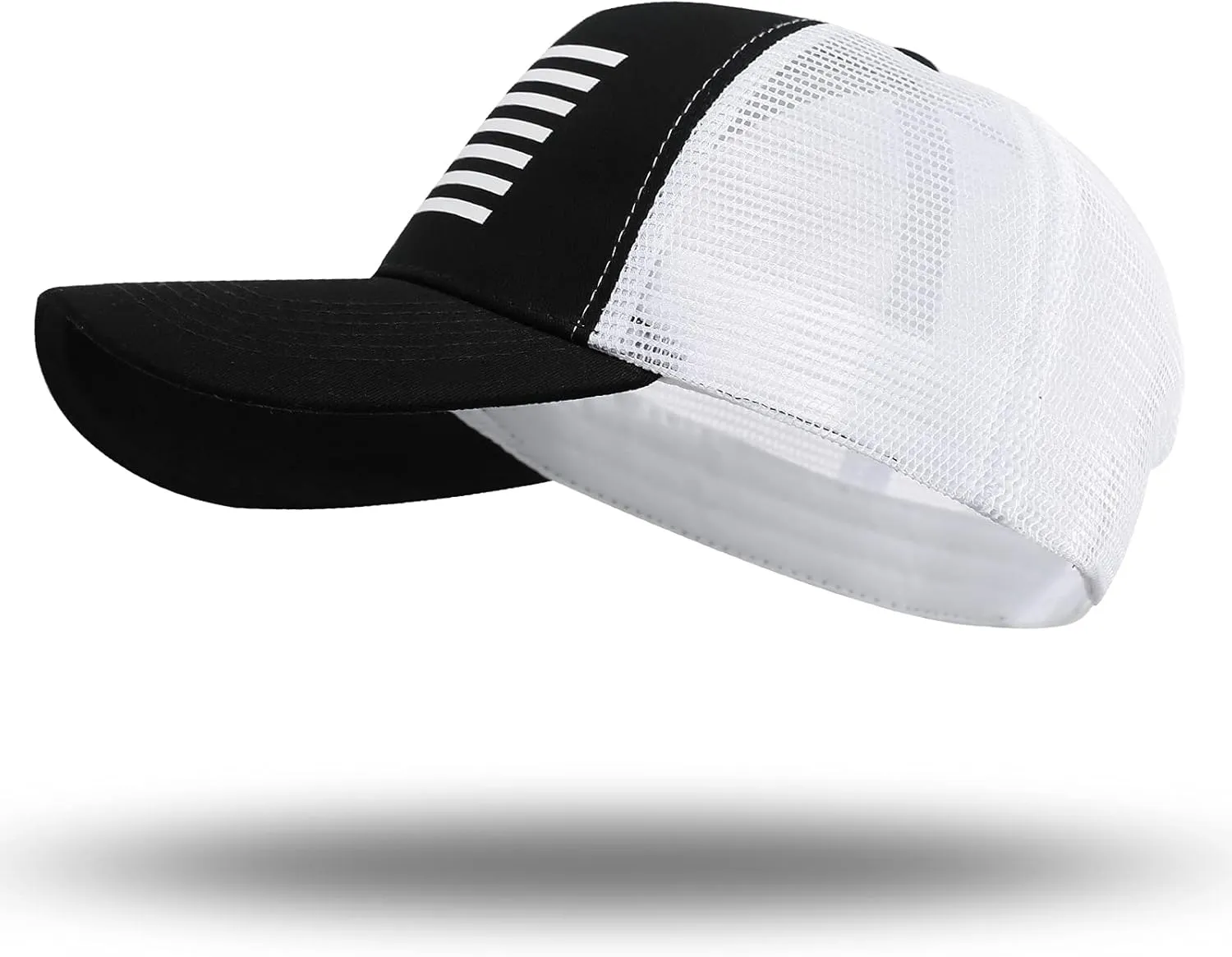 American Flag Trucker Hat - Snapback Hat, Baseball Cap for Men Women - Breathable Mesh Side, Adjustable Fit - for Casual Wear