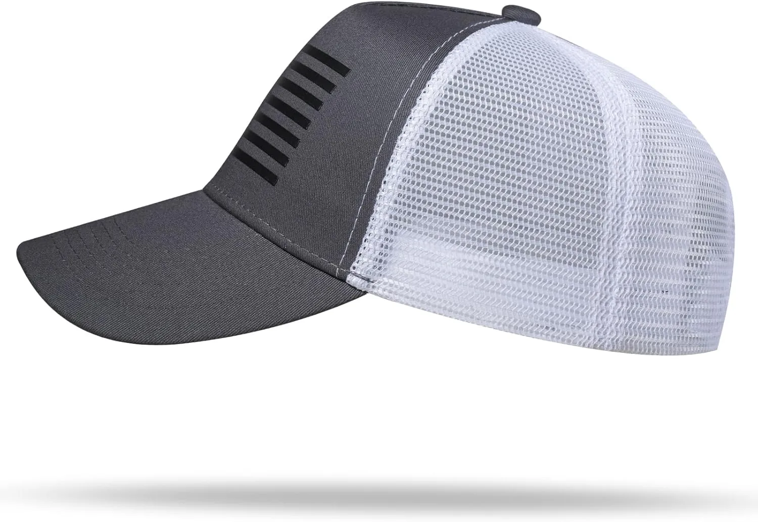 American Flag Trucker Hat - Snapback Hat, Baseball Cap for Men Women - Breathable Mesh Side, Adjustable Fit - for Casual Wear