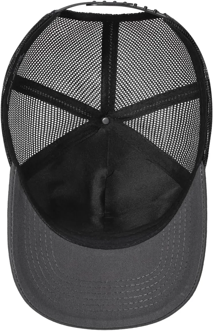 American Flag Trucker Hat - Snapback Hat, Baseball Cap for Men Women - Breathable Mesh Side, Adjustable Fit - for Casual Wear