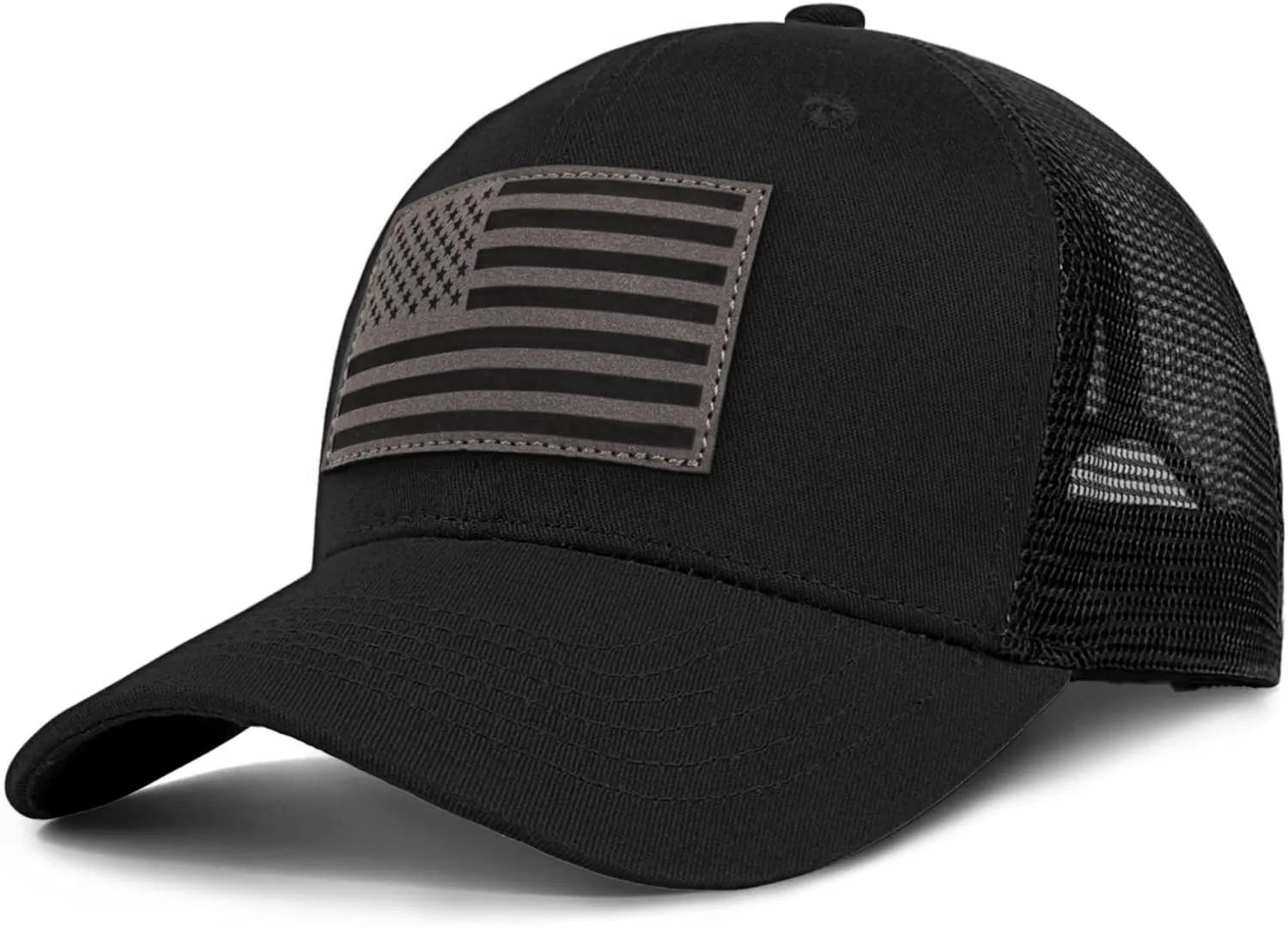 American Flag Trucker Hat - Snapback Hats for Men Women Baseball Cap - Breathable Mesh & Adjustable Fit for Casual Wear