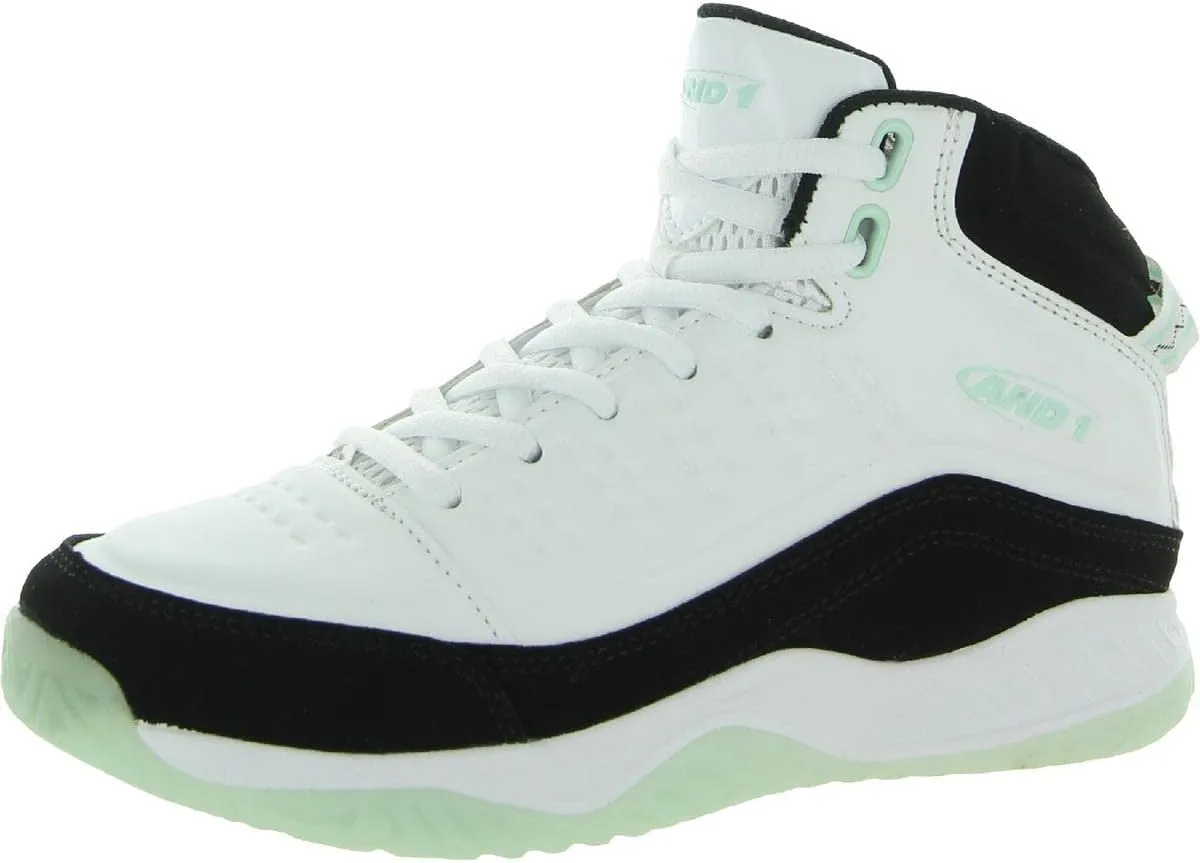 AND1 Kids Boys Pulse 2.0 Basketball Sneakers Shoes Court - White