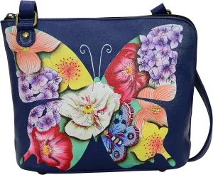 Anna by Anuschka Crossbody Organizer Bag - Genuine Leather