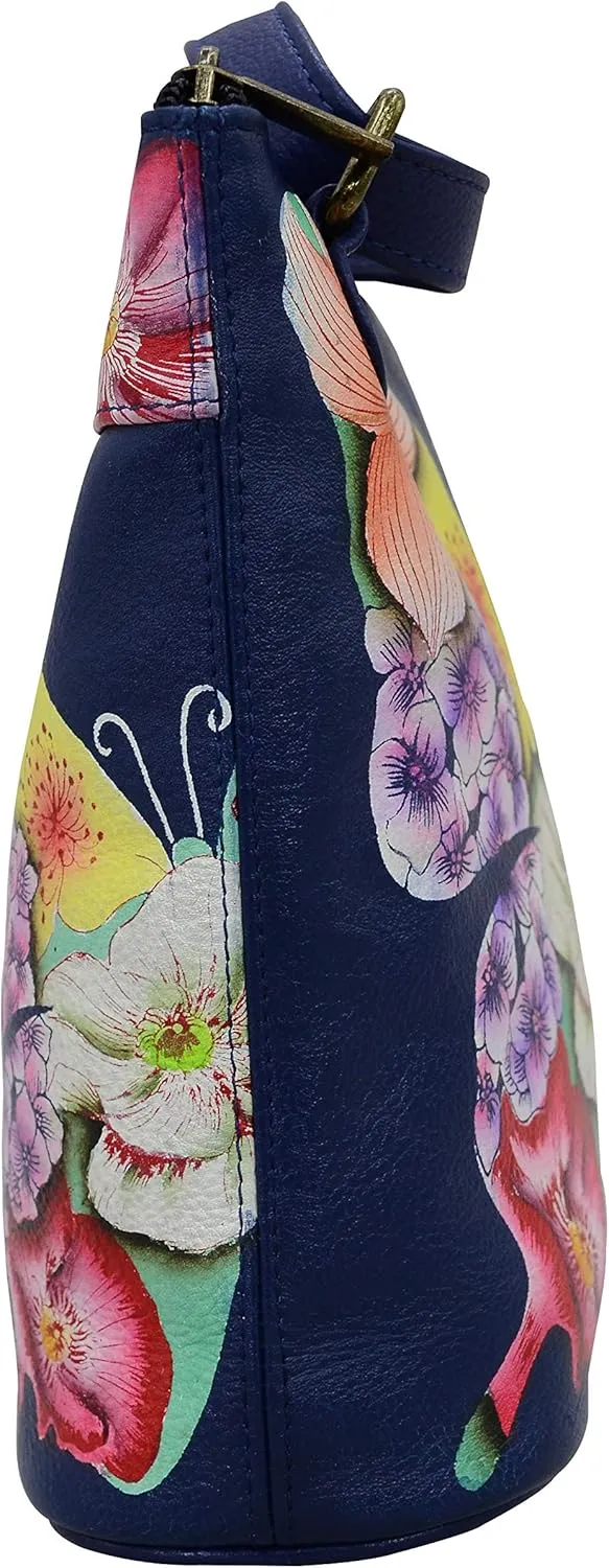 Anna by Anuschka Crossbody Organizer Bag - Genuine Leather