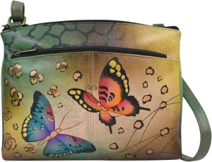 Anna by Anuschka Crossbody Organizer Bag-Leather