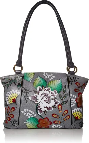 Anna by Anuschka Genuine Leather, Hand-painted Original Art - Women's Organizer Tote Bag