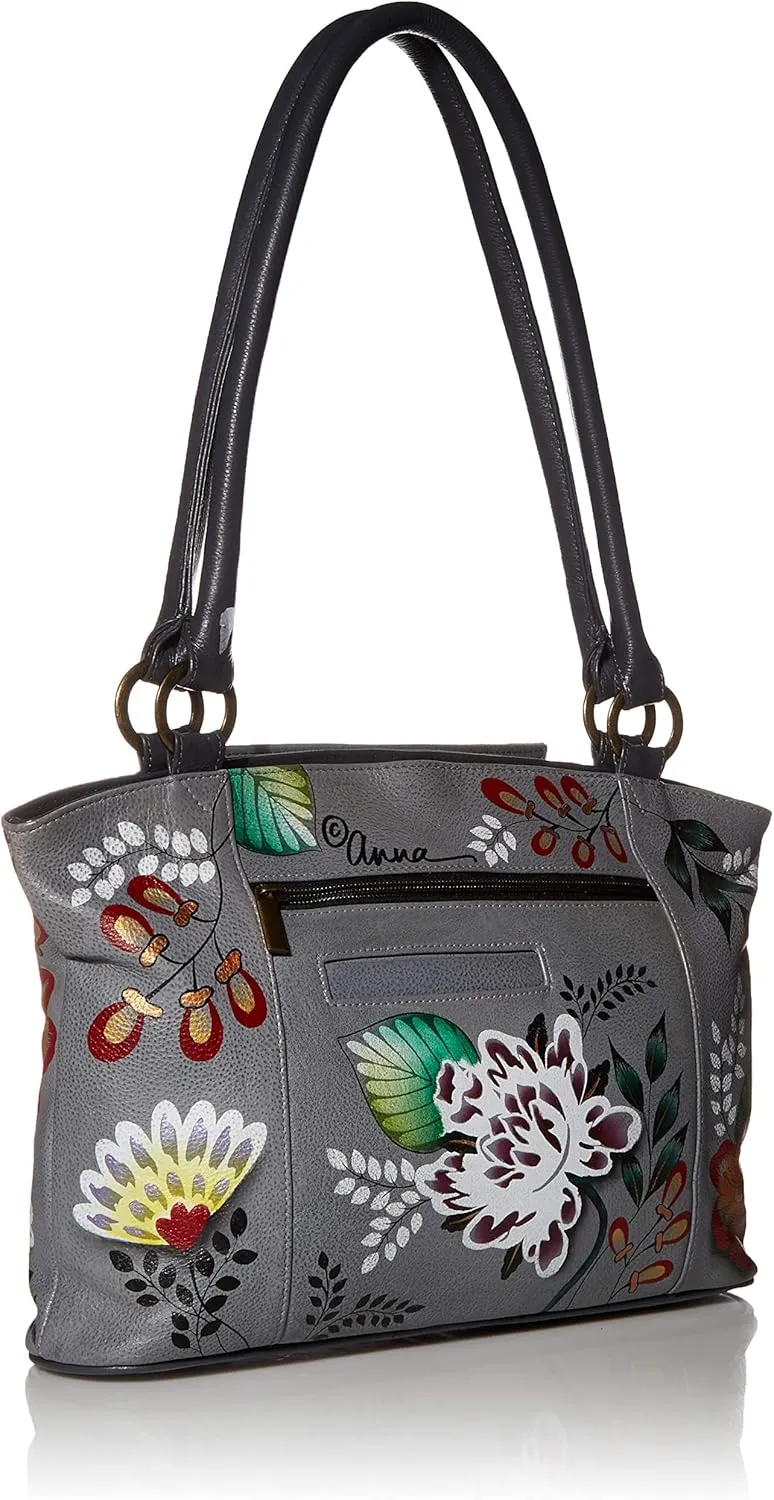 Anna by Anuschka Genuine Leather, Hand-painted Original Art - Women's Organizer Tote Bag