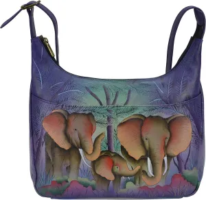 Anna by Anuschka Medium Shopper Bag, Elephant Family