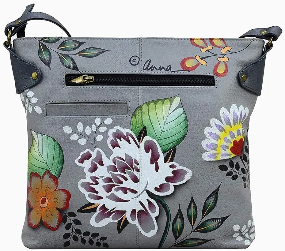 Anna by Anuschka Women's Hand Painted Genuine Leather Convertible Tote