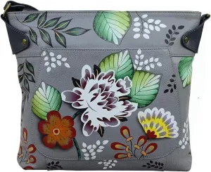 Anna by Anuschka Women's Hand Painted Genuine Leather Convertible Tote