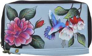 Anna by Anuschka Women's Hand-Painted Genuine Leather Wristlet Organizer