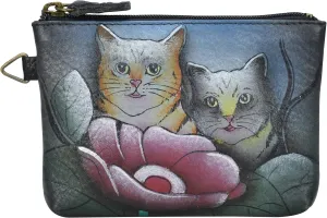 Anna by Anuschka Women's Hand Painted Leather Coin Pouch Purse
