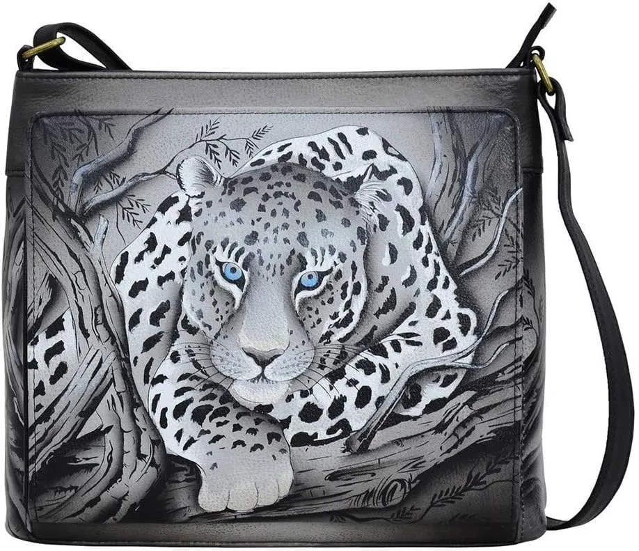 Anna by Anuschka Women's Hand-Painted Leather Organizer Crossbody