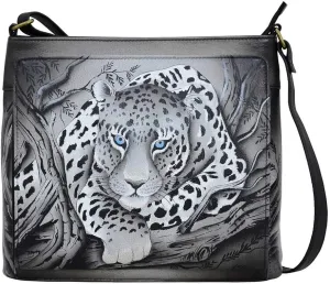 Anna by Anuschka Women's Hand-Painted Leather Organizer Crossbody