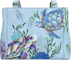 Anuschka Women’s Hand-Painted Genuine Leather Medium Everyday Tote