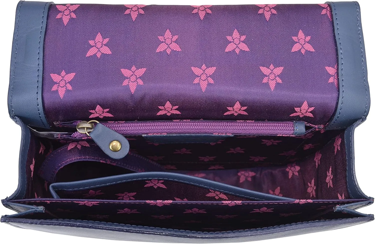Anuschka Women's Original Head-Painted Leather Small Flap Crossbody
