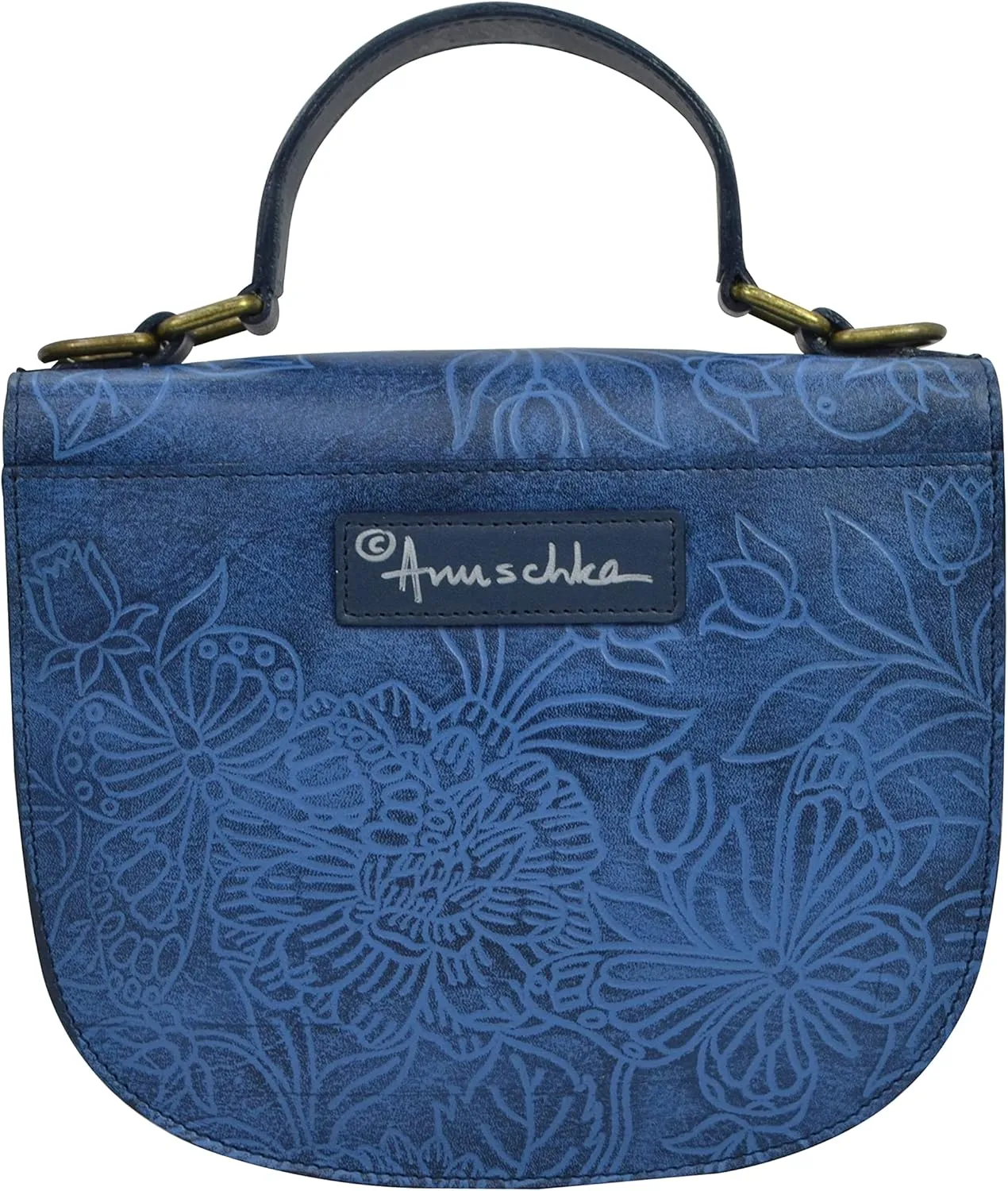 Anuschka Women's Original Head-Painted Leather Small Flap Crossbody