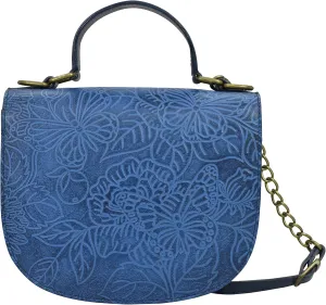 Anuschka Women's Original Head-Painted Leather Small Flap Crossbody