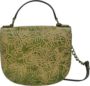 Anuschka Women's Original Head-Painted Leather Small Flap Crossbody
