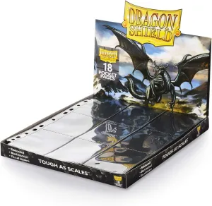 Arcane Tinmen AT-10301 Portfolio: Dragon Shield 18-Pocket Collectors Black (50)