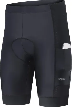 ARSUXEO 4D Padded Bike Shorts for Men Cycling Shorts with Phone Pockets Bicycle Biking Shorts