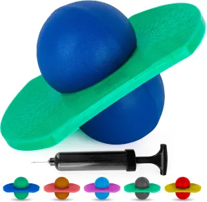 ArtCreativity Pogo Ball for Kids - Inflatable Balance Bounce Board with Pump and Durable Textured Jumping Board - Trick Pogo Ball Toy Pogo Jumper - Outdoor Birthday Gifts for Boys and Girls, (80 lb)