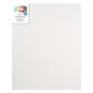 Artiste Stretched Canvas, 380gsm, White, 16x20", Triple Primed, Wooden Frame Painting, Perfect Canvas for Painting, Art Supplies for Acrylic Paint & Canvas Wall Art, Combine with Art Set & Paint Set