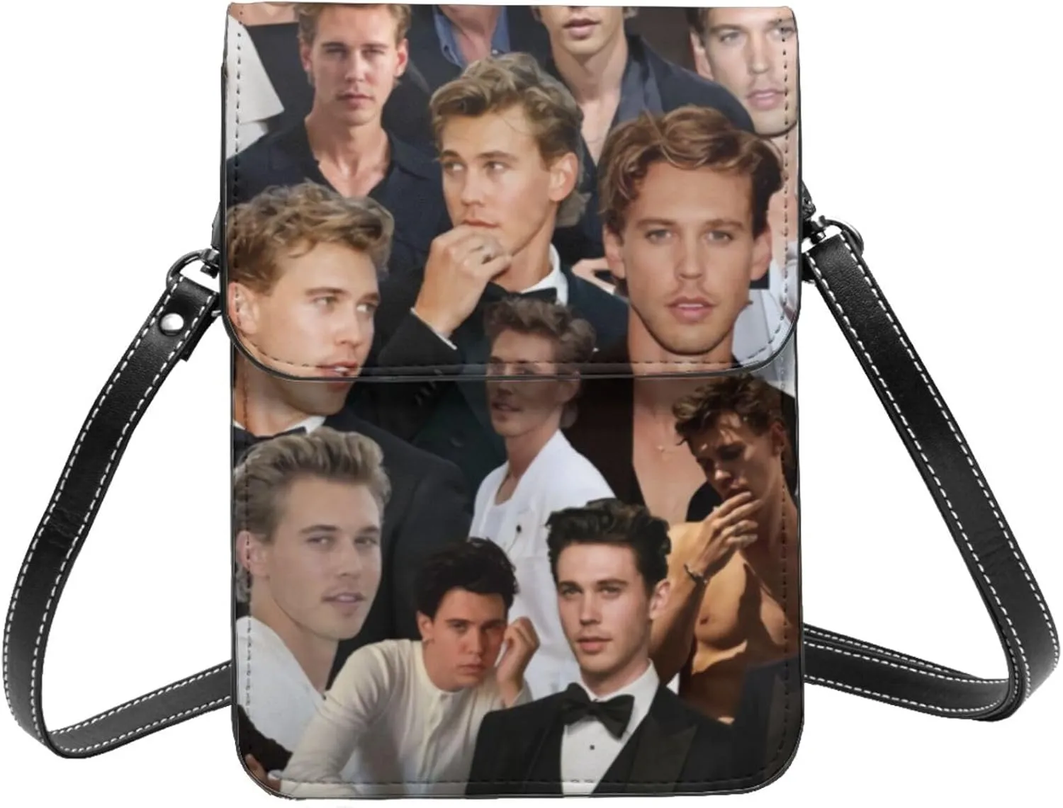 Austin Butler Collage Small Cell Phone Purse Fashion Mini Crossbody Bags With Strap Adjustable Handba For Women Black