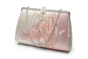 Authentic Japanese Kimono Silk Purse Handbag Made in Japan PU-0308