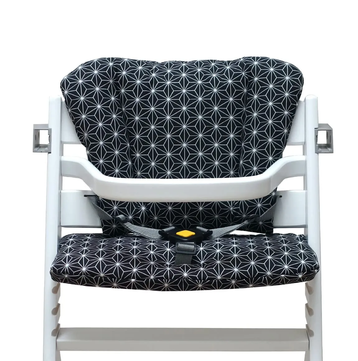 Baby - Timba Seat Cushion Set Coated for Safety 1st High Chair - Happy Star Black