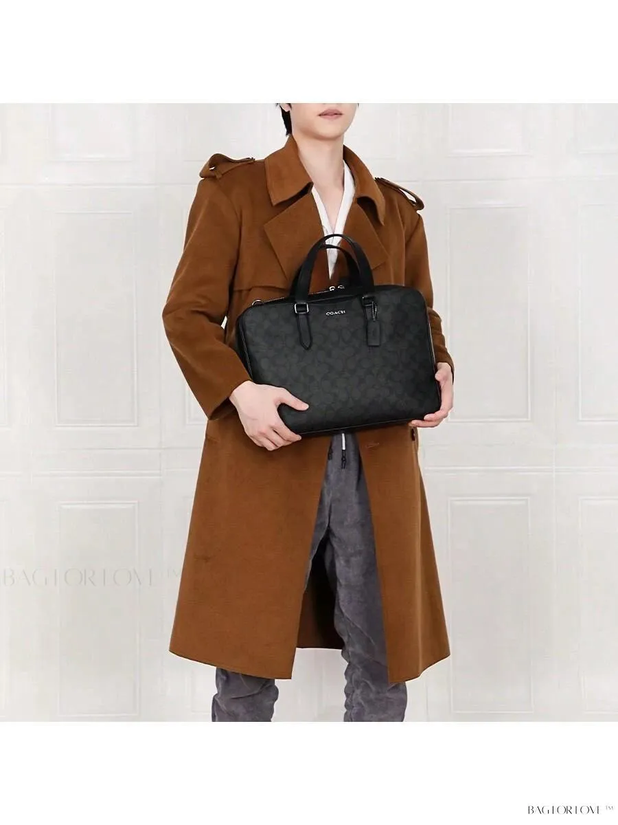 BagForLove - Large Laptop Messenger Bag in Signature Canvas