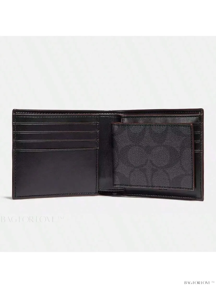 BagForLove - Short Folded Leather Wallet with Detachable Card Slot