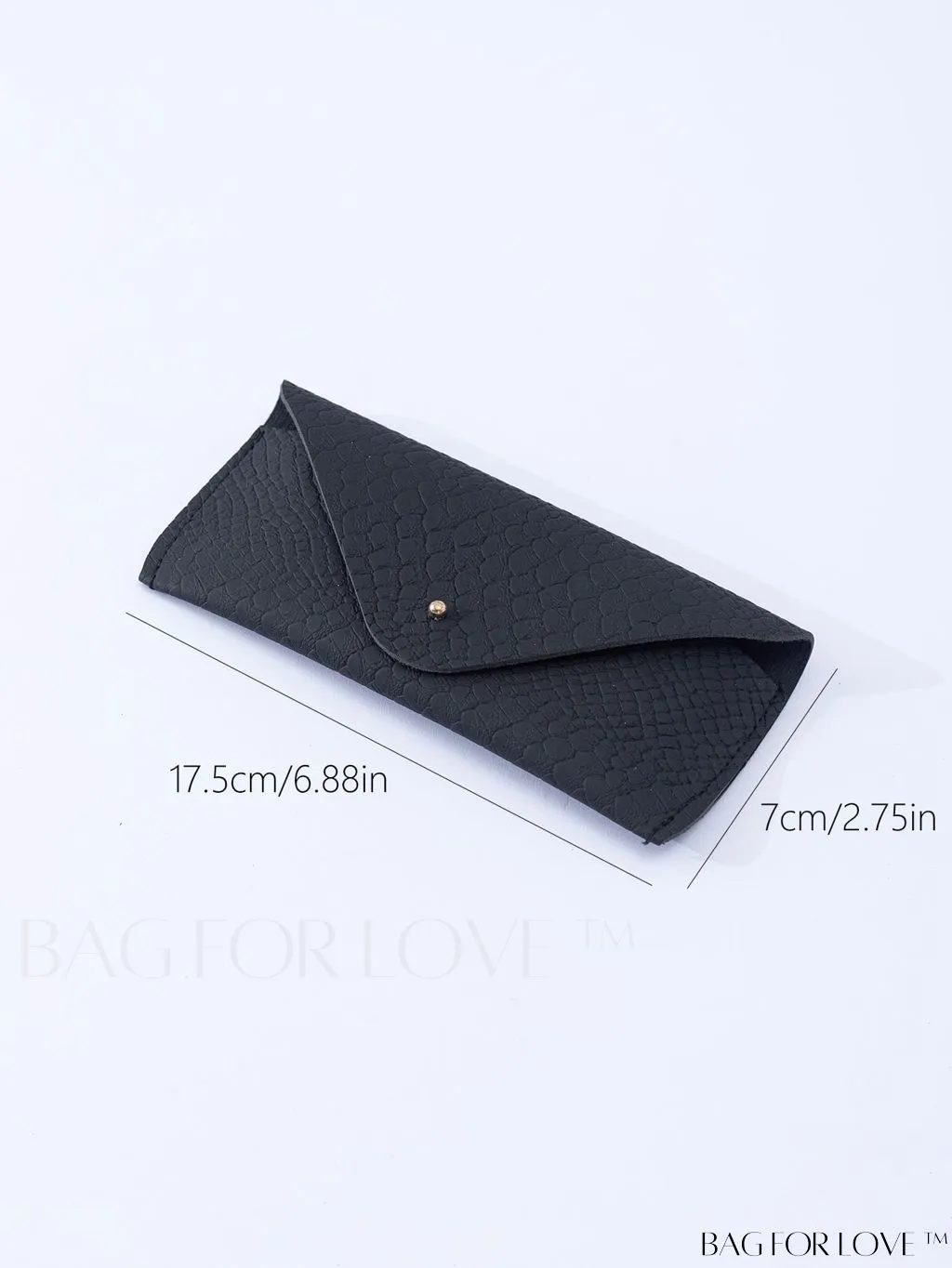 BagForLove - Stylish Womens Black Eyewear Case with Sunglasses Pouch