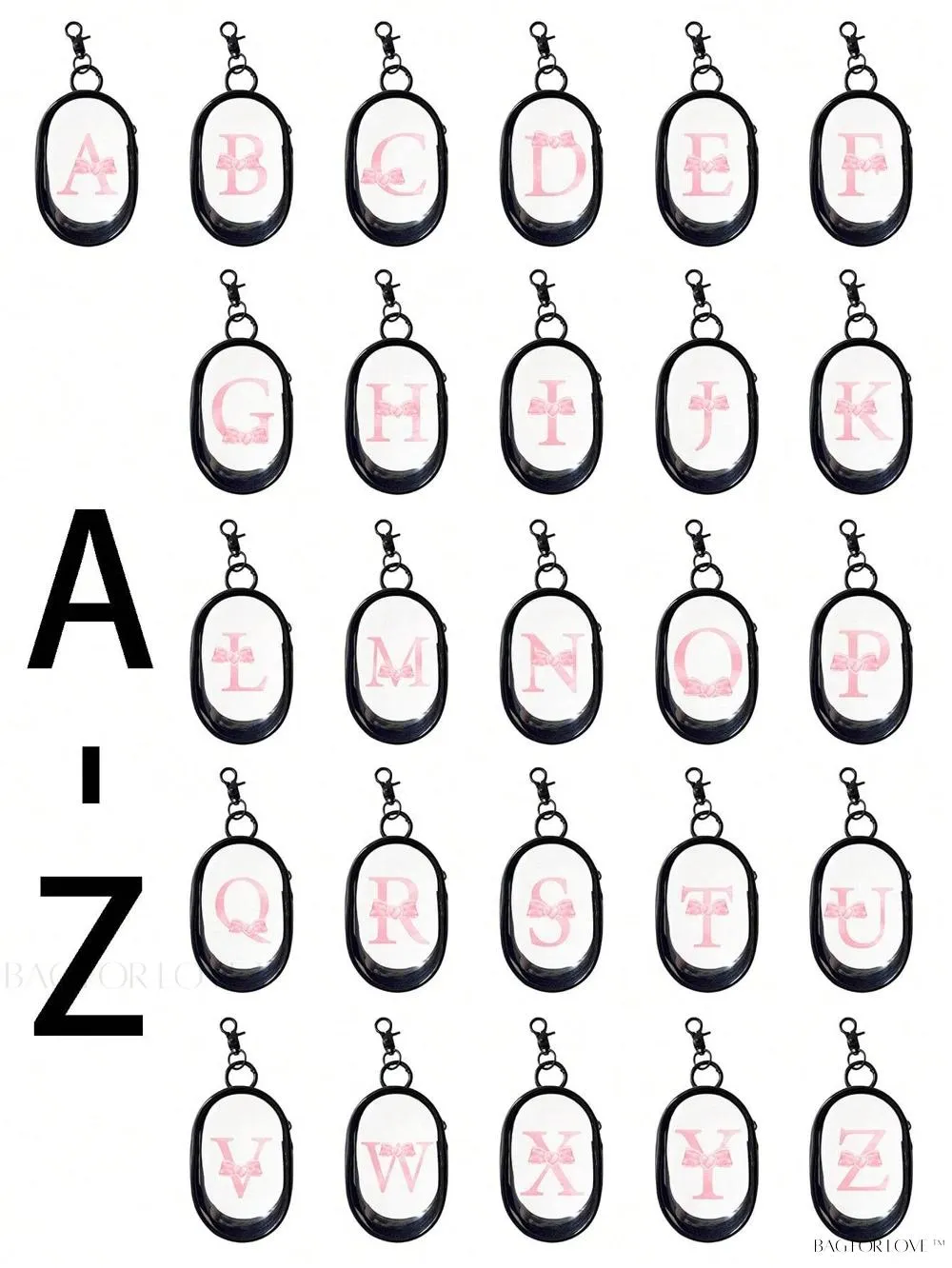 BagForLove - Transparent Travel Essentials Pouch with Zipper Closure