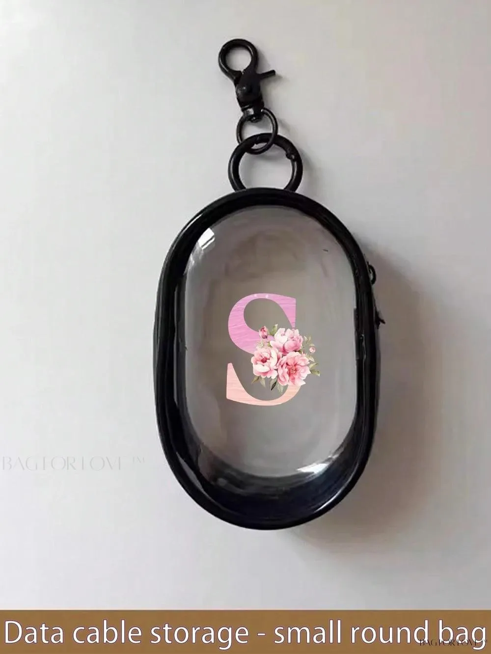 BagForLove - Transparent Travel Essentials Pouch with Zipper Closure