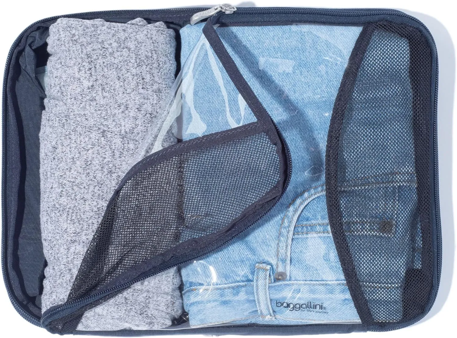 Baggallini Compression Cube 3-piece set - Lightweight Compression Packing Cubes for Travel