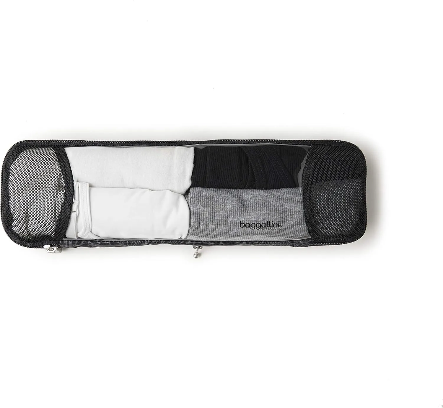 Baggallini Long Compression Cube - Lightweight Compression Packing Cube for Travel